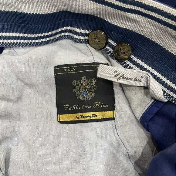 [50/L] MYTHS BLUE CHECK GARMENT WASHED VINTAGE WOOL PANTS - Picture 9 of 10